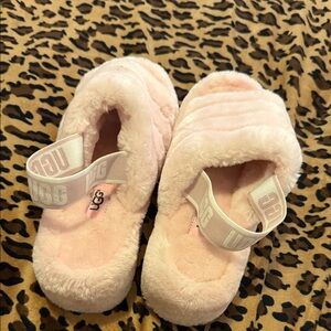 UGG Soft Blush Fluffy Slippers